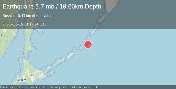 Map of KURIL ISLANDS