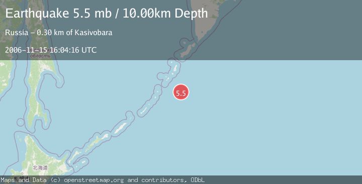 Map of KURIL ISLANDS