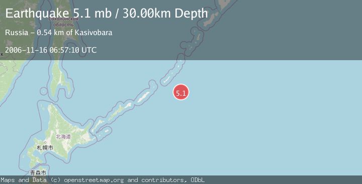 Map of KURIL ISLANDS