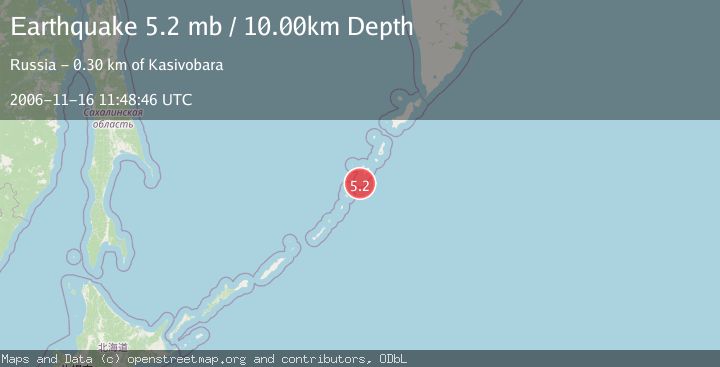 Map of KURIL ISLANDS