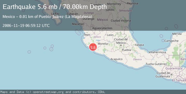 Map of COLIMA, MEXICO