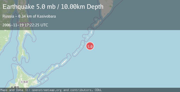 Map of KURIL ISLANDS