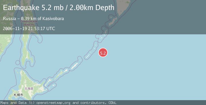 Map of KURIL ISLANDS
