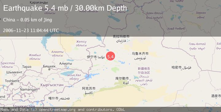 Map of NORTHERN XINJIANG, CHINA