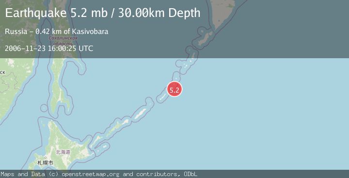 Map of KURIL ISLANDS