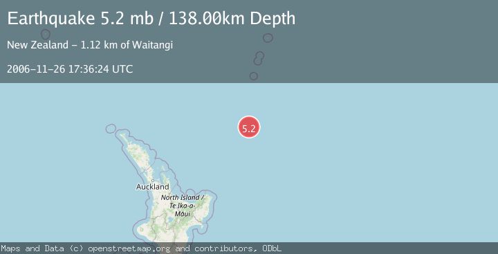 Map of SOUTH OF KERMADEC ISLANDS