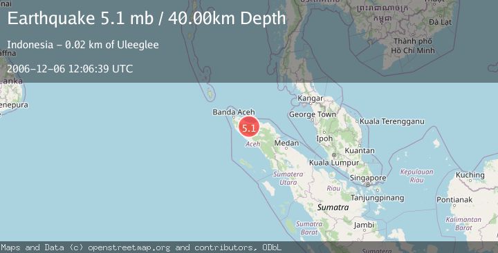 Map of NORTHERN SUMATRA, INDONESIA