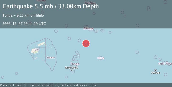 Map of SAMOA ISLANDS REGION
