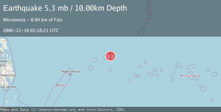 Map of STATE OF YAP, MICRONESIA