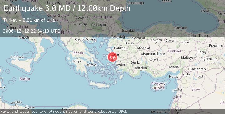 Map of NEAR THE COAST OF WESTERN TURKEY