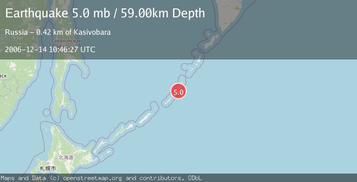 Map of KURIL ISLANDS