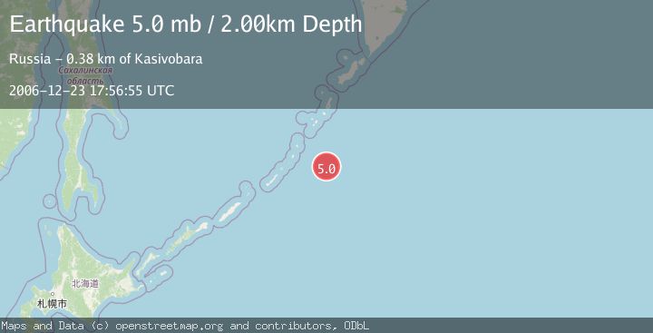 Map of KURIL ISLANDS