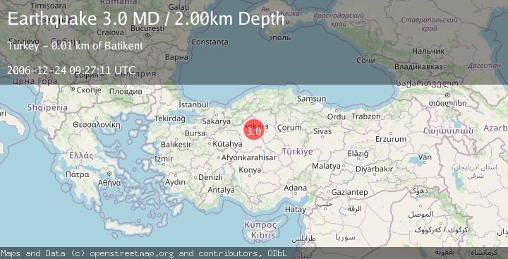 Map of CENTRAL TURKEY