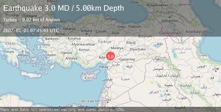 Map of CENTRAL TURKEY