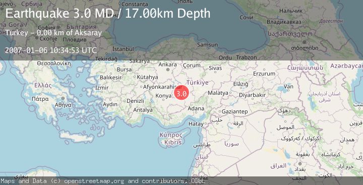 Map of CENTRAL TURKEY