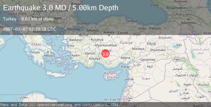 Map of CENTRAL TURKEY