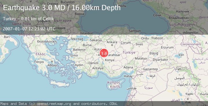 Map of WESTERN TURKEY
