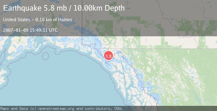 Map of BRITISH COLUMBIA, CANADA