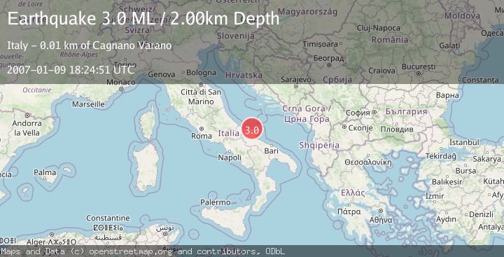 Map of SOUTHERN ITALY
