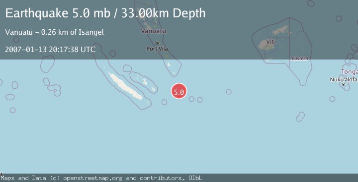 Map of SOUTHEAST OF LOYALTY ISLANDS