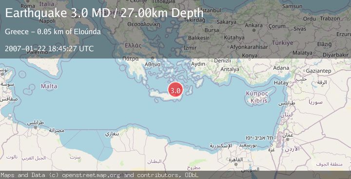 Map of CRETE, GREECE