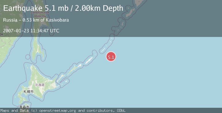 Map of KURIL ISLANDS