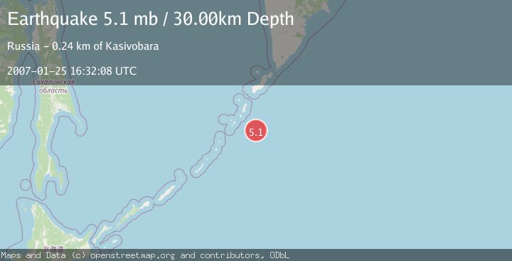 Map of KURIL ISLANDS
