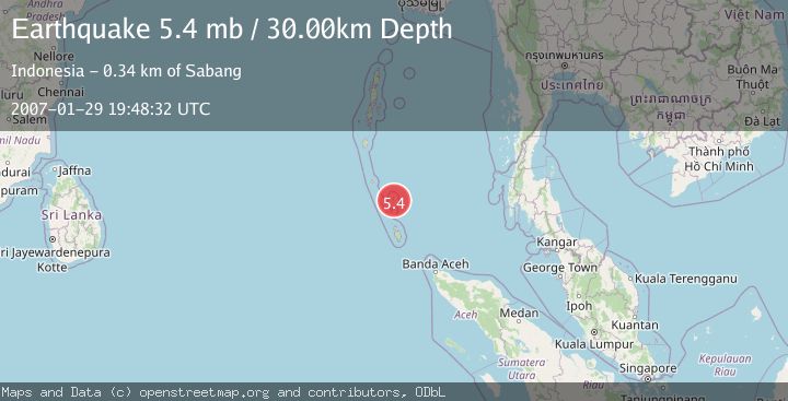 Map of NICOBAR ISLANDS, INDIA REGION