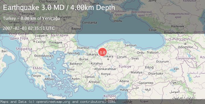 Map of CENTRAL TURKEY