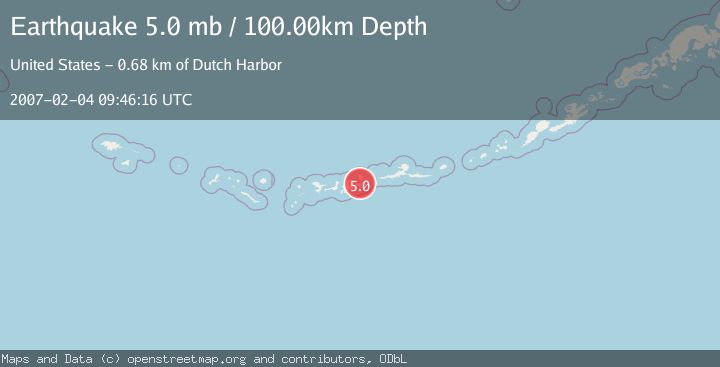 Map of ANDREANOF ISLANDS, ALEUTIAN IS.