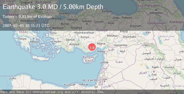 Map of CENTRAL TURKEY