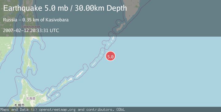Map of KURIL ISLANDS