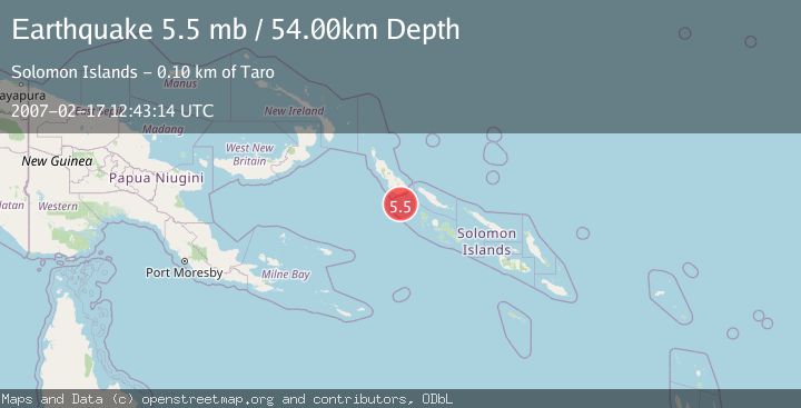 Map of SOLOMON ISLANDS
