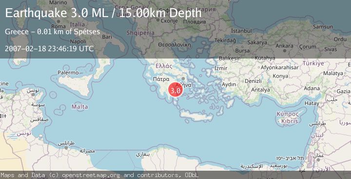 Map of SOUTHERN GREECE