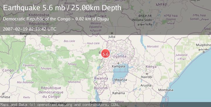 Map of LAKE ALBERT REGION, CONGO