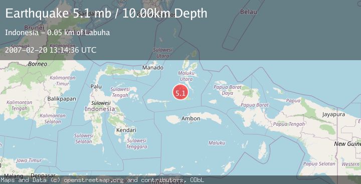 Map of KEPULAUAN OBI, INDONESIA