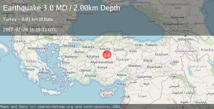 Map of CENTRAL TURKEY