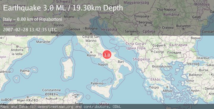 Map of SOUTHERN ITALY