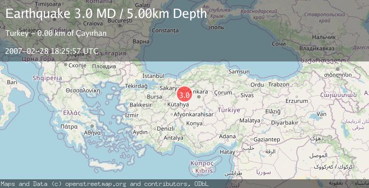 Map of WESTERN TURKEY