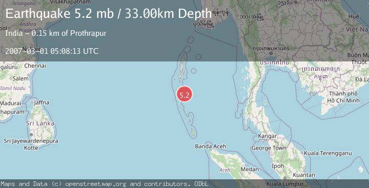 Map of ANDAMAN ISLANDS, INDIA REGION