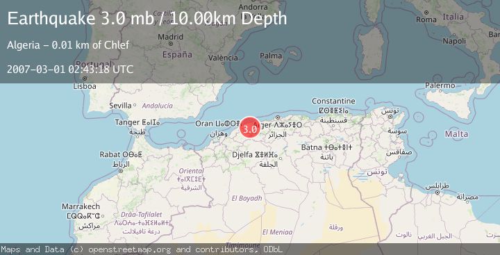 Map of NORTHERN ALGERIA