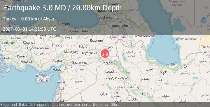 Map of EASTERN TURKEY