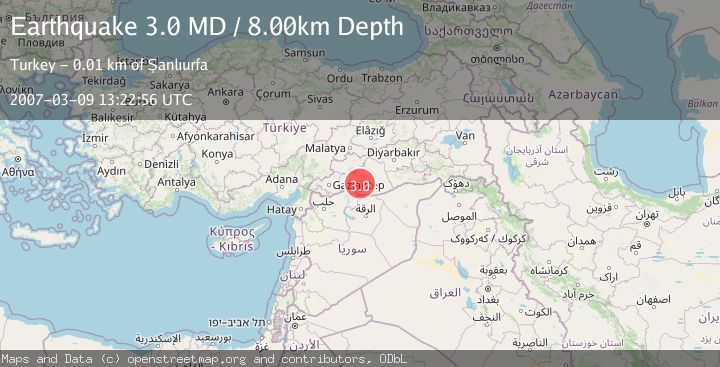 Map of EASTERN TURKEY