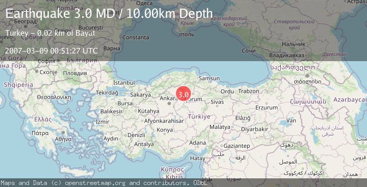 Map of CENTRAL TURKEY