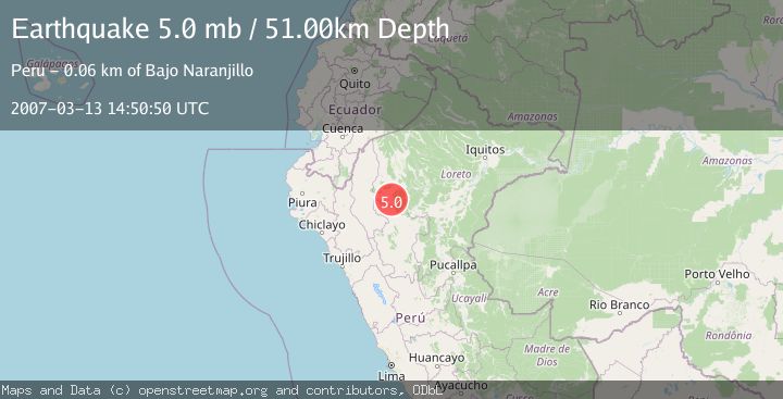 Map of NORTHERN PERU