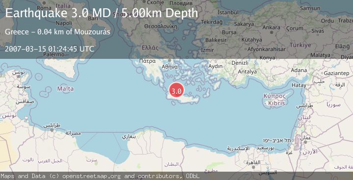 Map of CRETE, GREECE