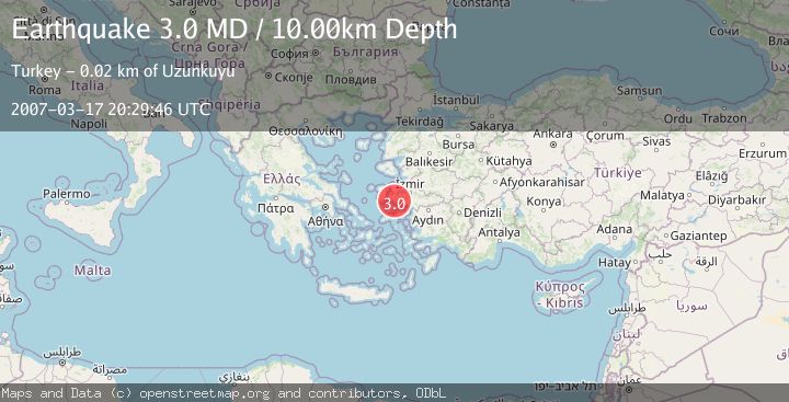 Map of NEAR THE COAST OF WESTERN TURKEY