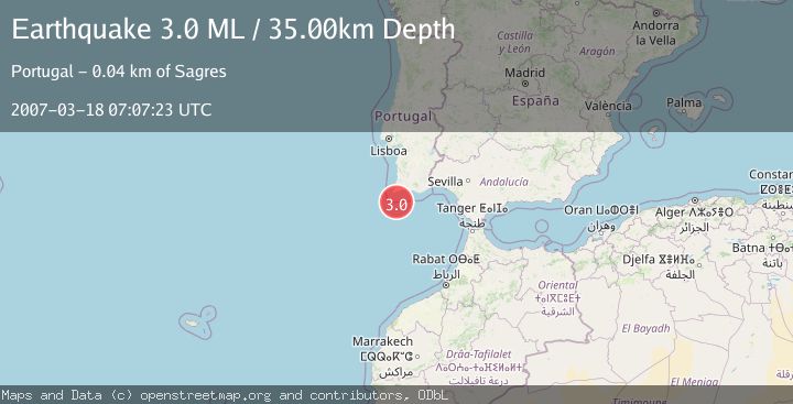Map of WEST OF GIBRALTAR