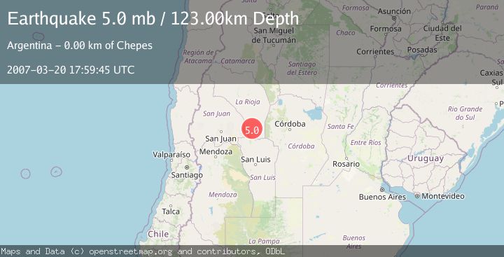 Map of LA RIOJA, ARGENTINA