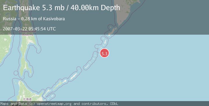Map of KURIL ISLANDS